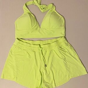 Calia Neon Bikini with Swim Shorts size L